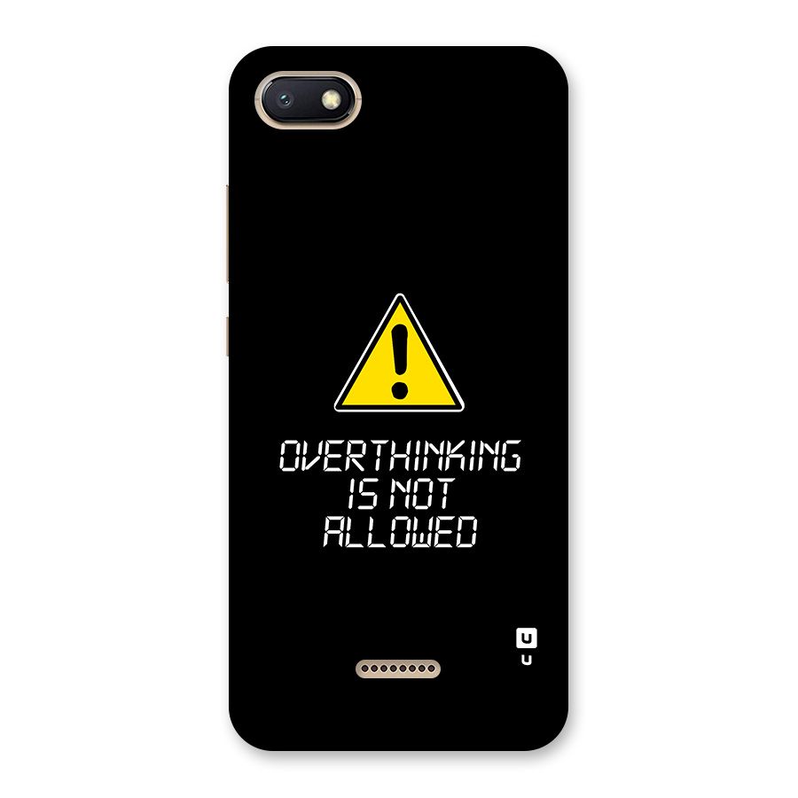 Over Thinking Back Case for Redmi 6A