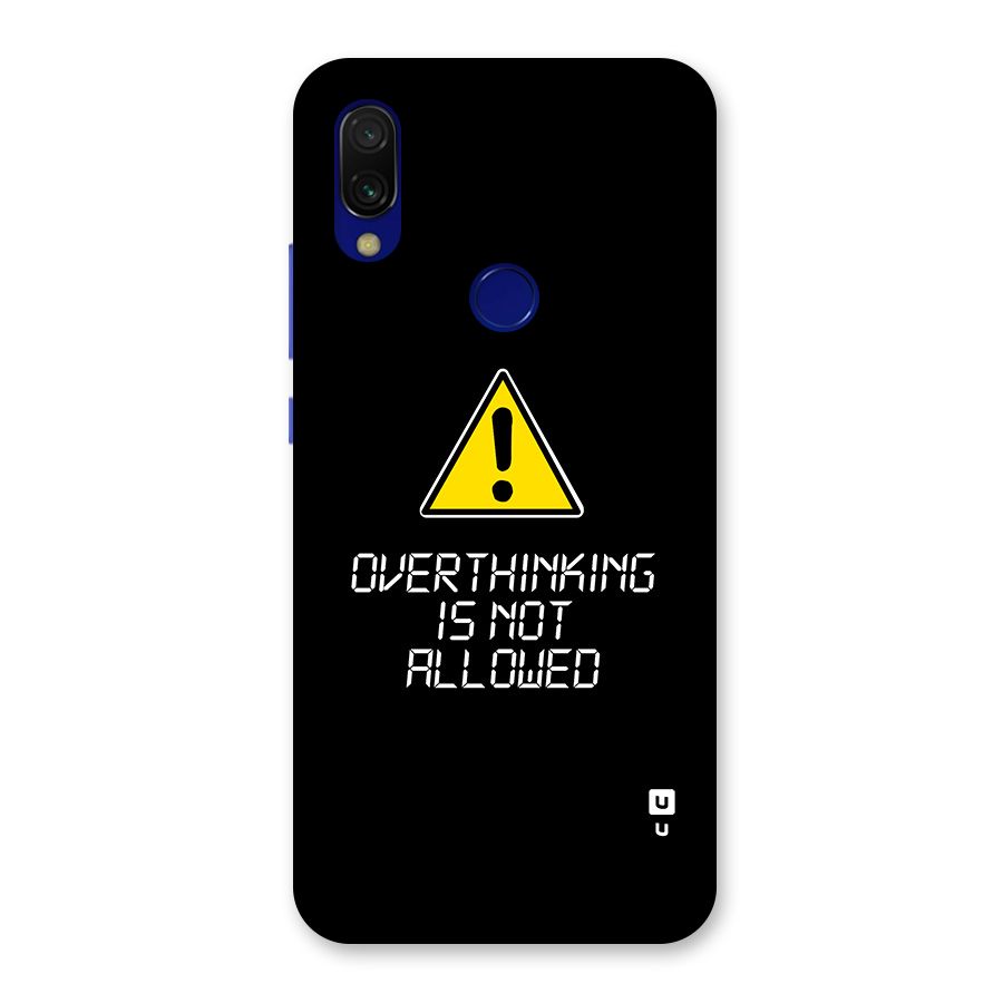 Over Thinking Back Case for Redmi 7