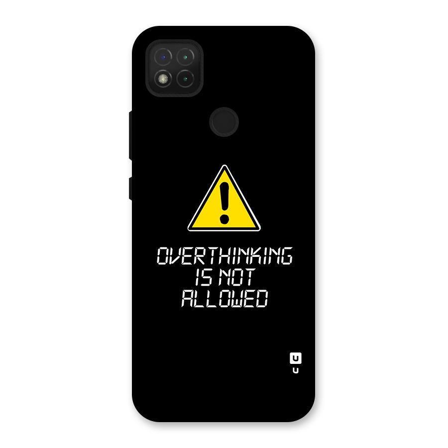 Over Thinking Back Case for Redmi 9