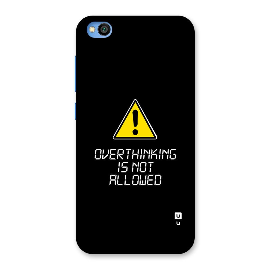 Over Thinking Back Case for Redmi Go