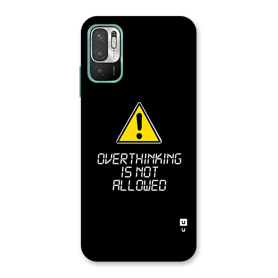 Over Thinking Back Case for Redmi Note 10T 5G