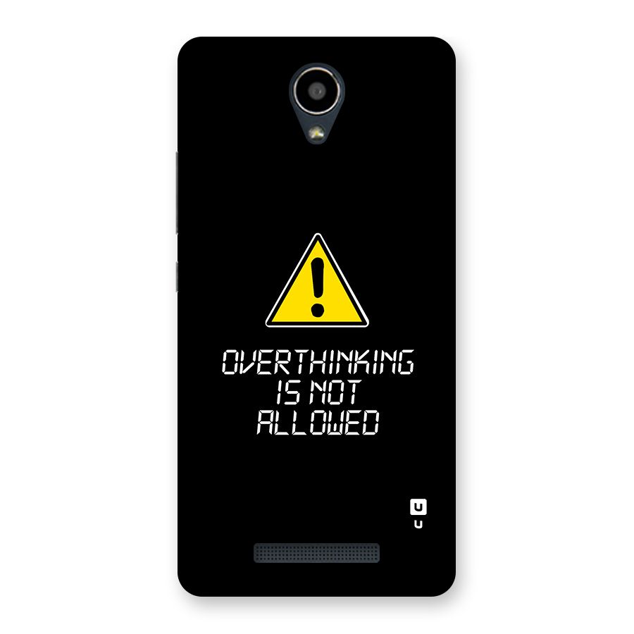 Over Thinking Back Case for Redmi Note 2