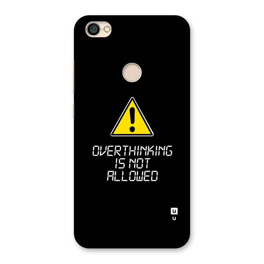 Over Thinking Back Case for Redmi Y1 2017
