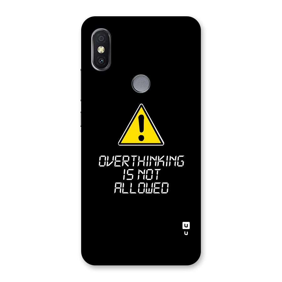 Over Thinking Back Case for Redmi Y2