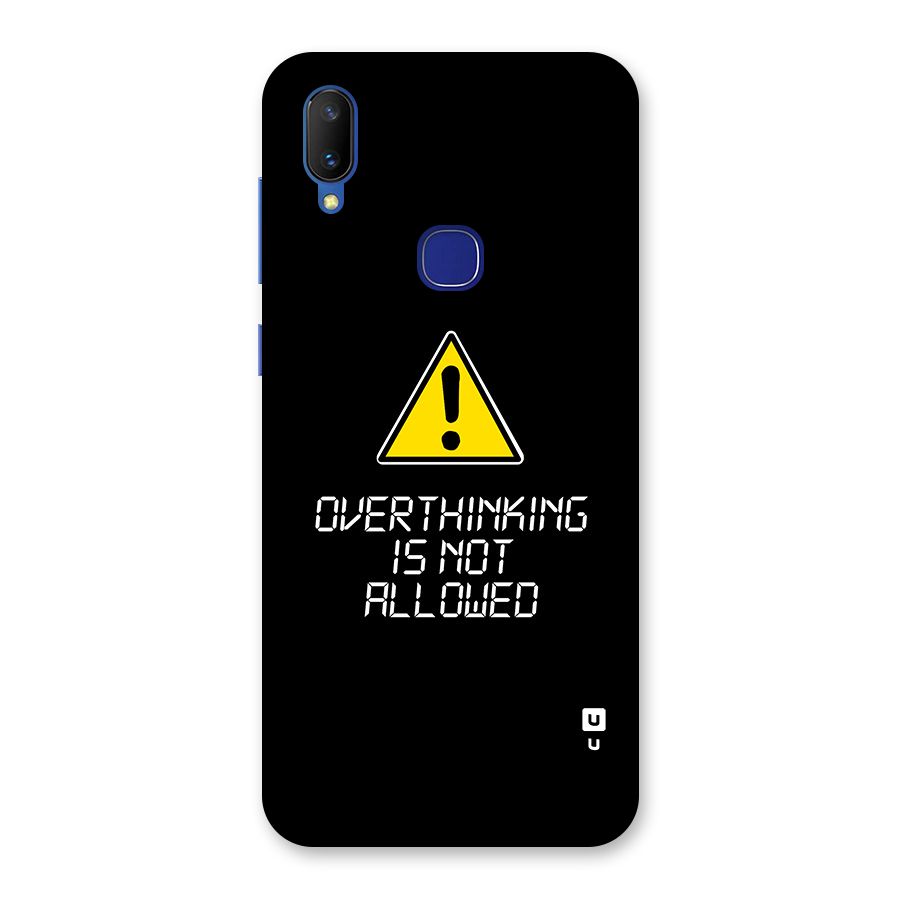 Over Thinking Back Case for Vivo V11