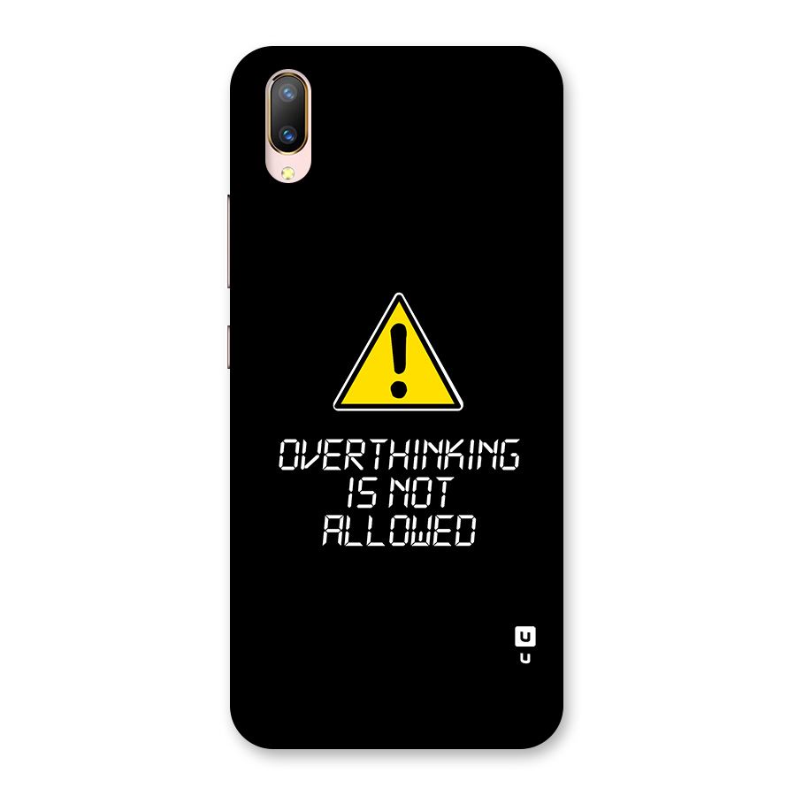 Over Thinking Back Case for Vivo V11 Pro