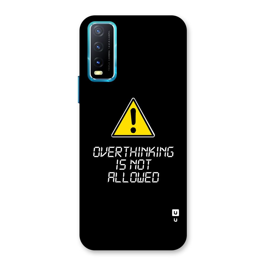 Over Thinking Back Case for Vivo Y20G