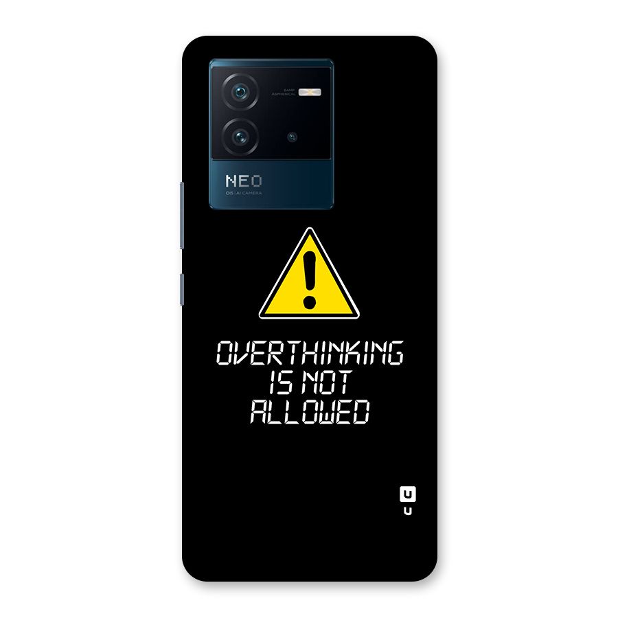 Over Thinking Back Case for Vivo iQOO Neo 6 5G