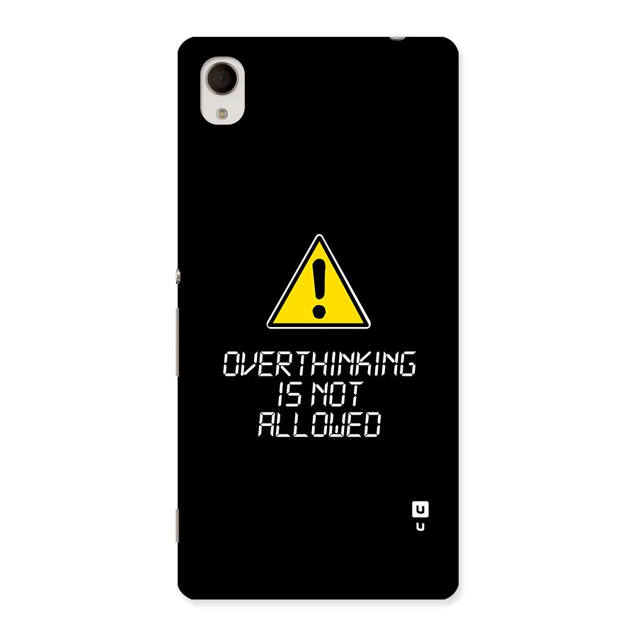 Over Thinking Back Case for Xperia M4