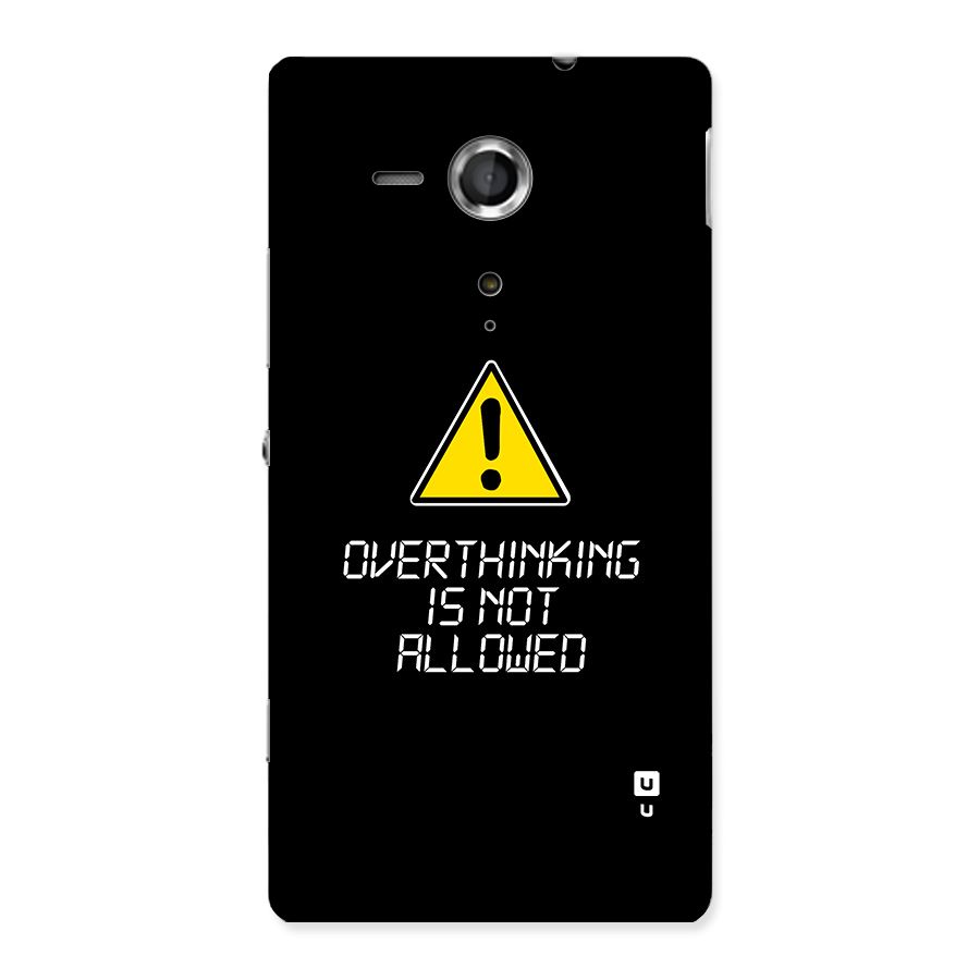 Over Thinking Back Case for Xperia Sp