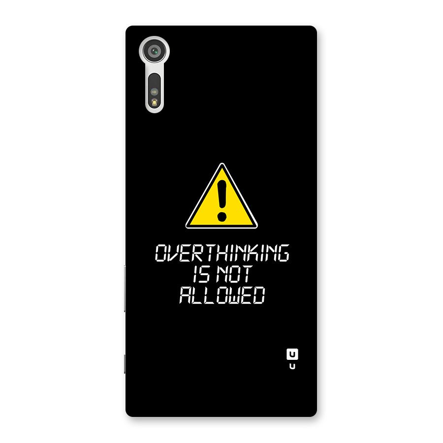 Over Thinking Back Case for Xperia XZ