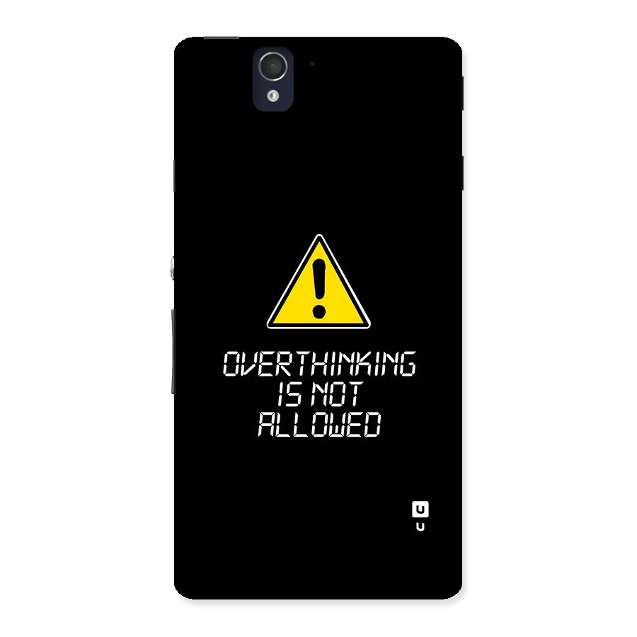 Over Thinking Back Case for Xperia Z