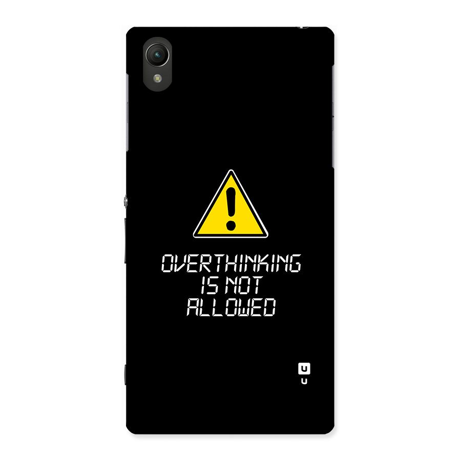 Over Thinking Back Case for Xperia Z1