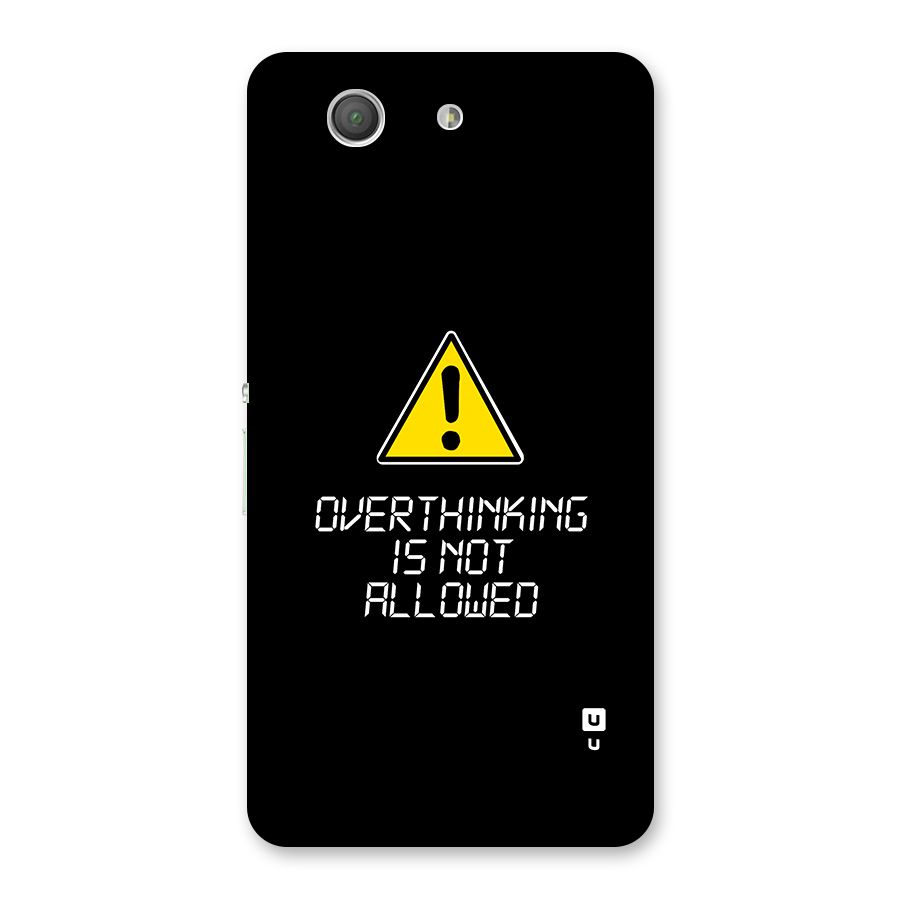Over Thinking Back Case for Xperia Z3 Compact