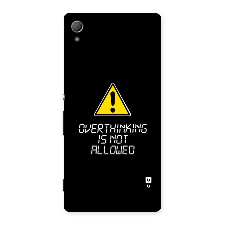 Over Thinking Back Case for Xperia Z3 Plus