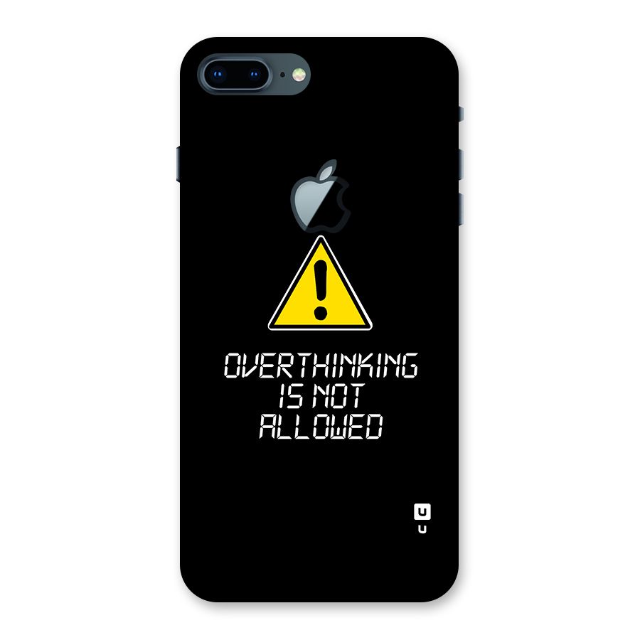 Over Thinking Back Case for iPhone 7 Plus Apple Cut