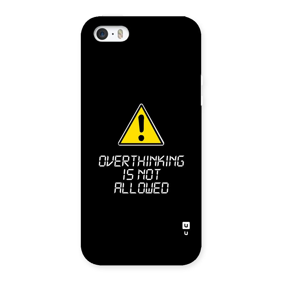 Over Thinking Back Case for iPhone SE 2016