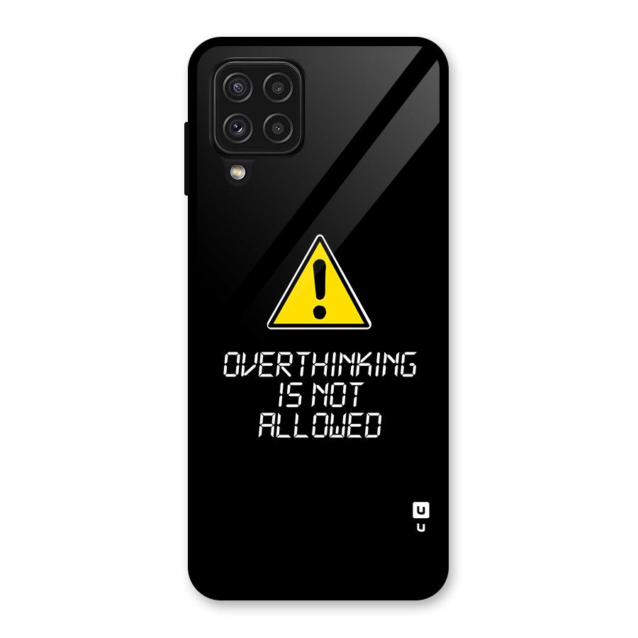 Over Thinking Glass Back Case for Galaxy A22 4G