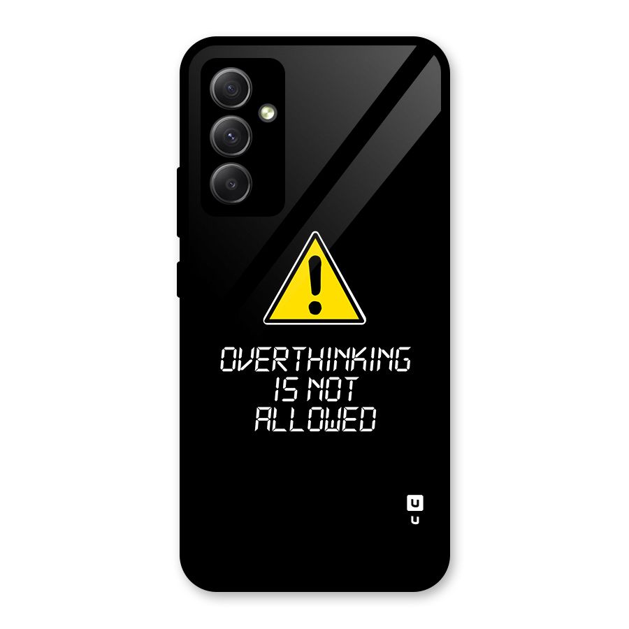Over Thinking Glass Back Case for Galaxy A34