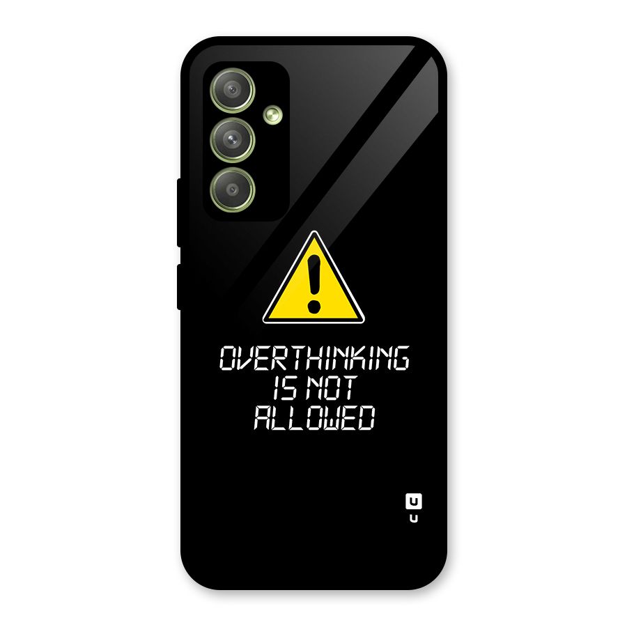 Over Thinking Glass Back Case for Galaxy A54