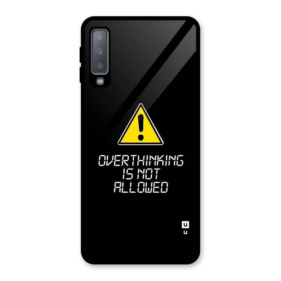 Over Thinking Glass Back Case for Galaxy A7 (2018)