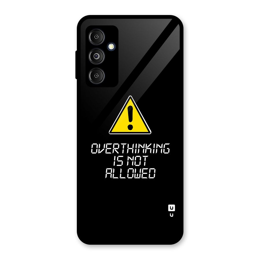 Over Thinking Glass Back Case for Galaxy M14 5G