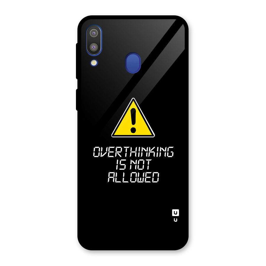 Over Thinking Glass Back Case for Galaxy M20