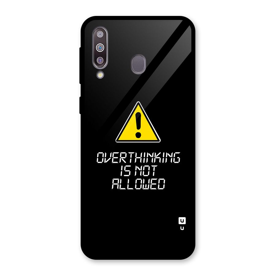 Over Thinking Glass Back Case for Galaxy M30