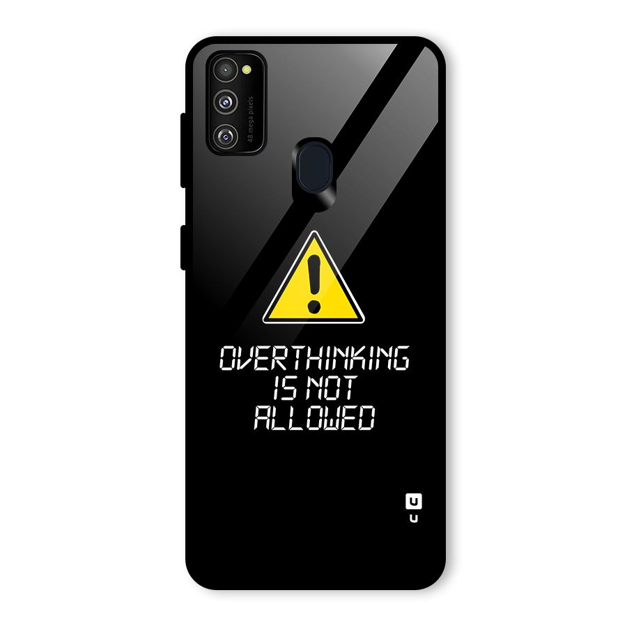 Over Thinking Glass Back Case for Galaxy M30s