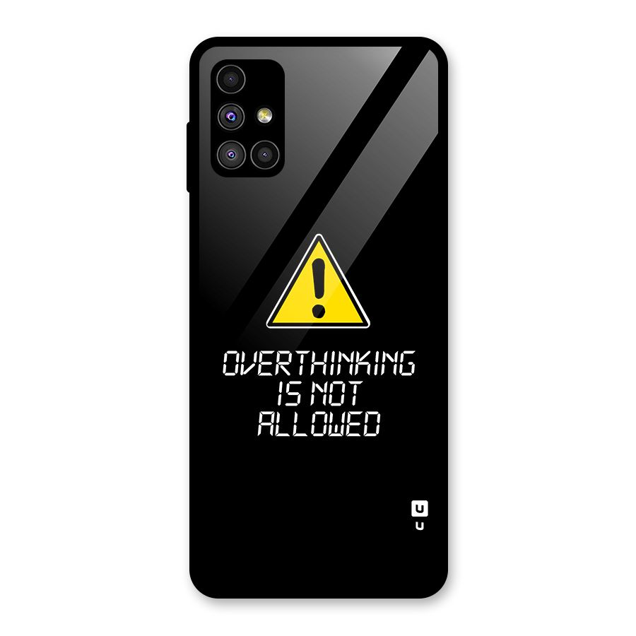 Over Thinking Glass Back Case for Galaxy M51