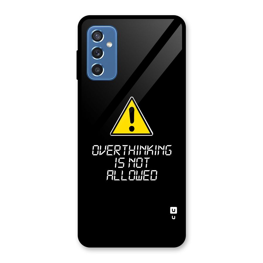 Over Thinking Glass Back Case for Galaxy M52 5G