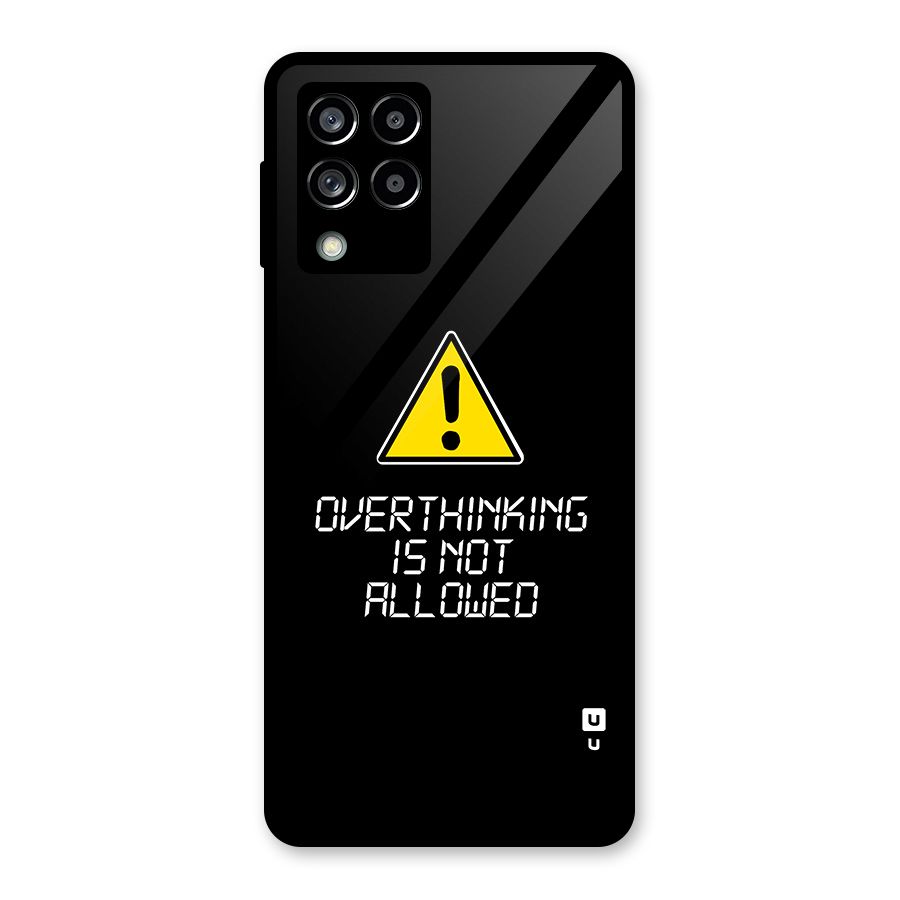 Over Thinking Glass Back Case for Galaxy M53 5G