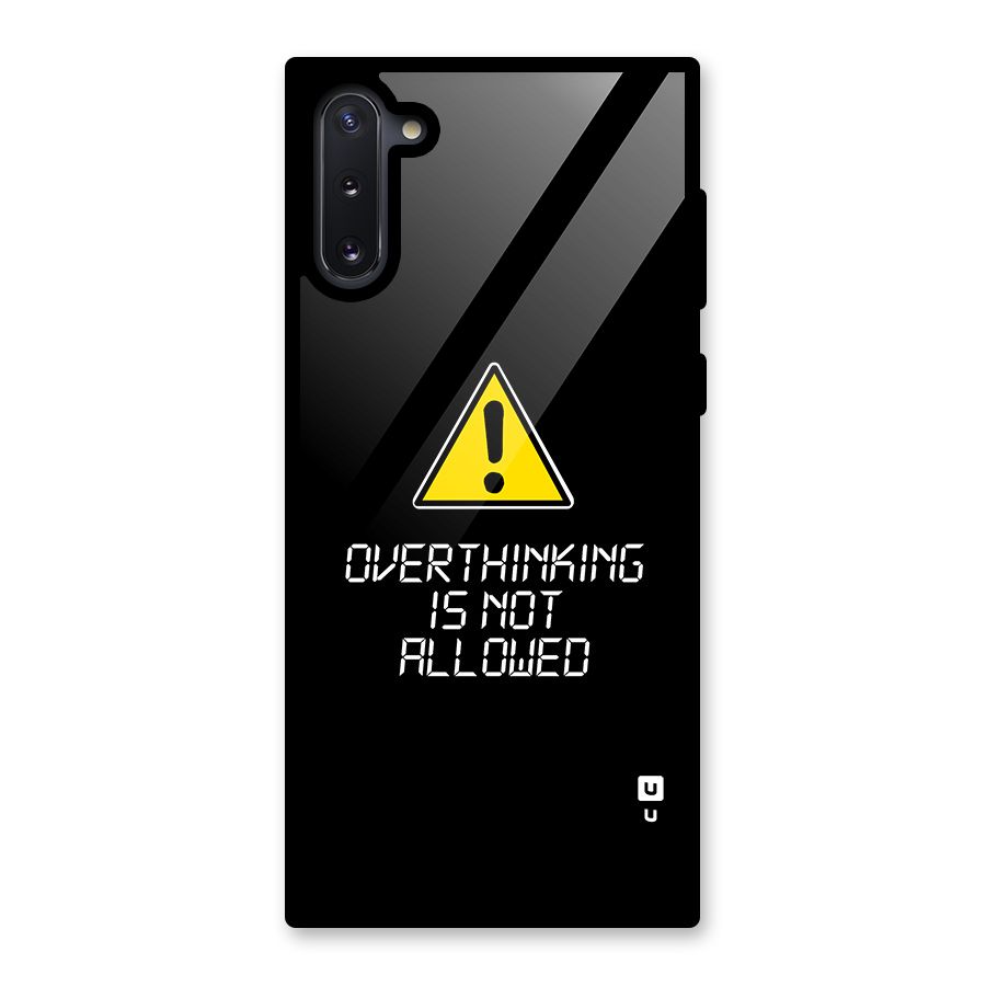 Over Thinking Glass Back Case for Galaxy Note 10