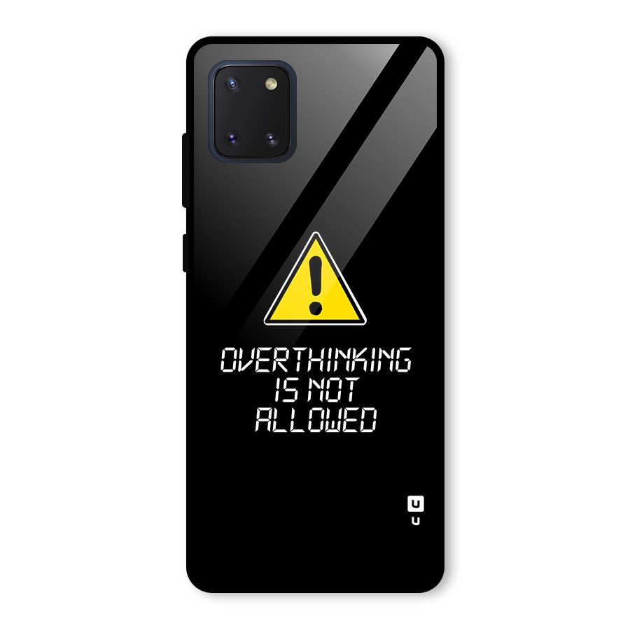Over Thinking Glass Back Case for Galaxy Note 10 Lite