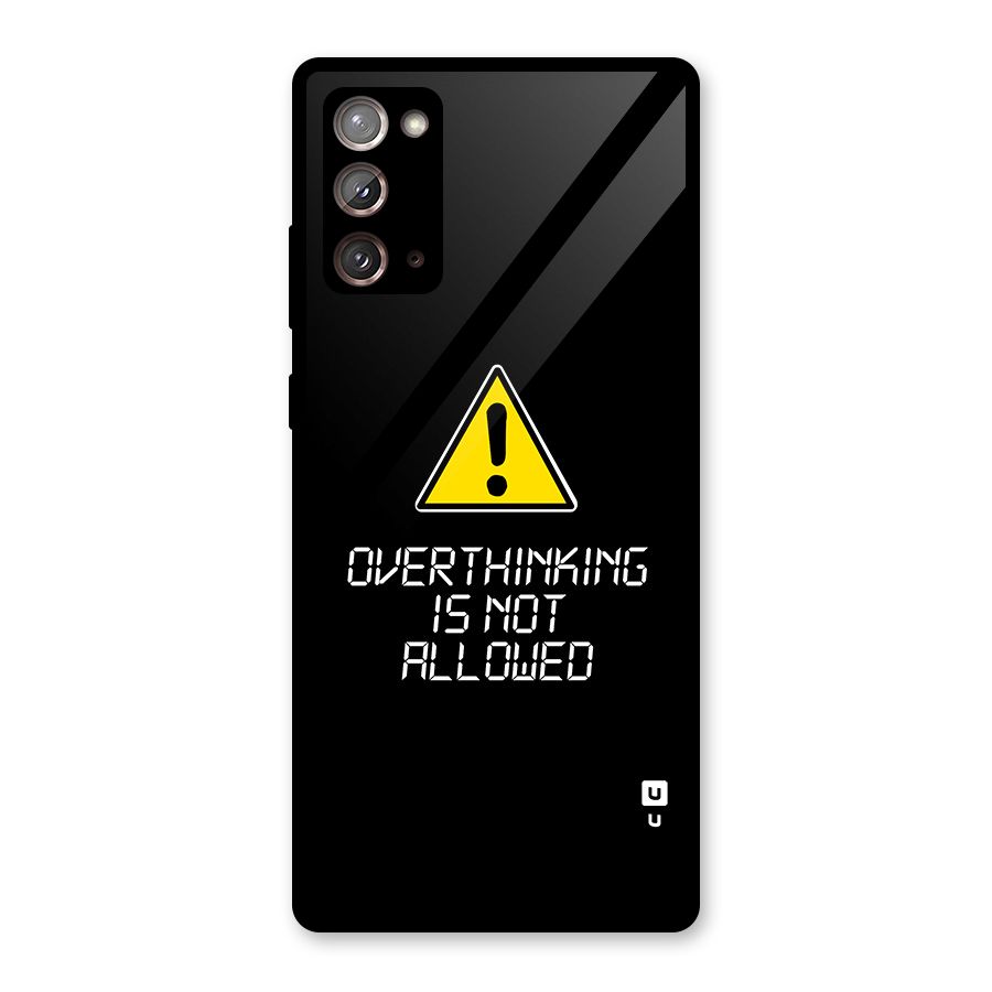 Over Thinking Glass Back Case for Galaxy Note 20