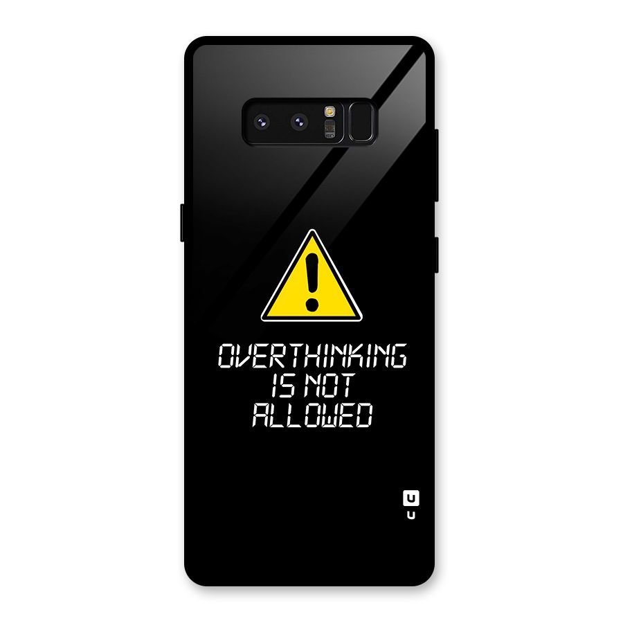 Over Thinking Glass Back Case for Galaxy Note 8
