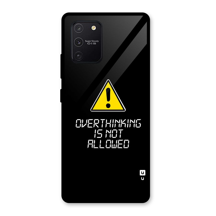 Over Thinking Glass Back Case for Galaxy S10 Lite