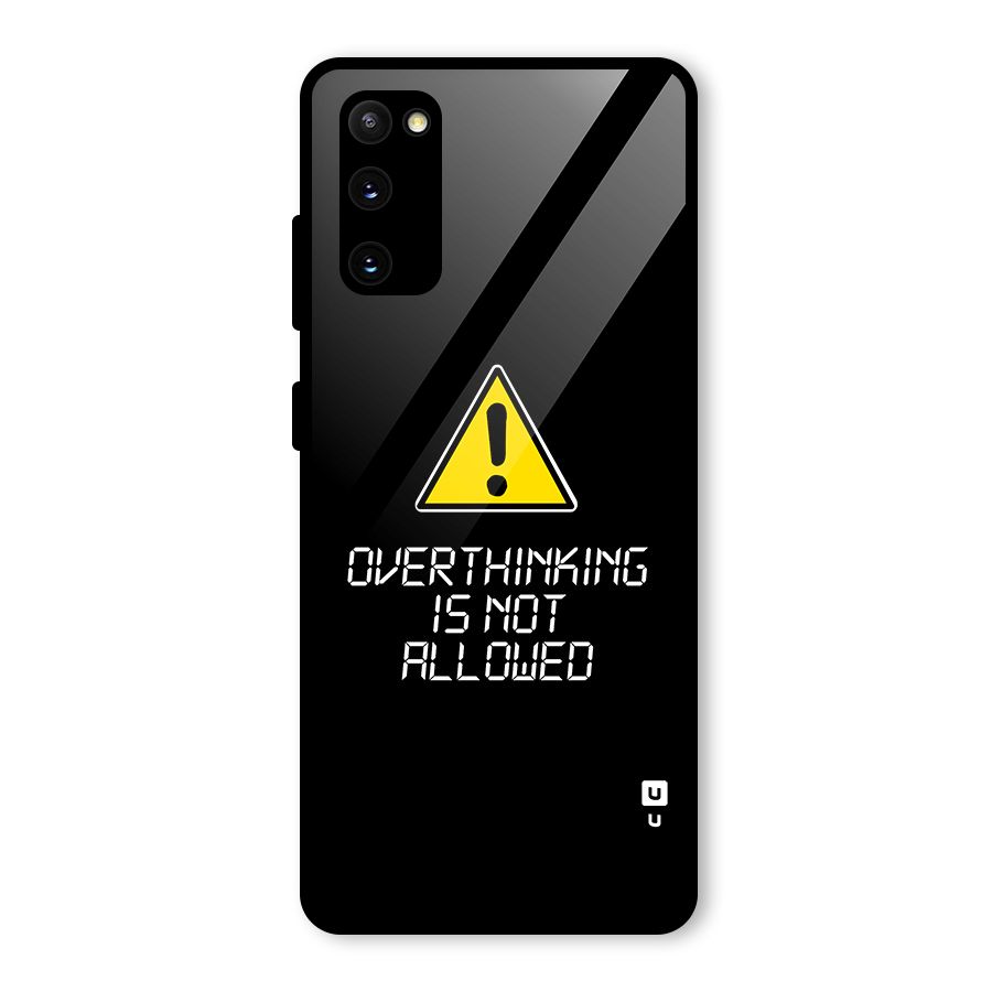 Over Thinking Glass Back Case for Galaxy S20 FE