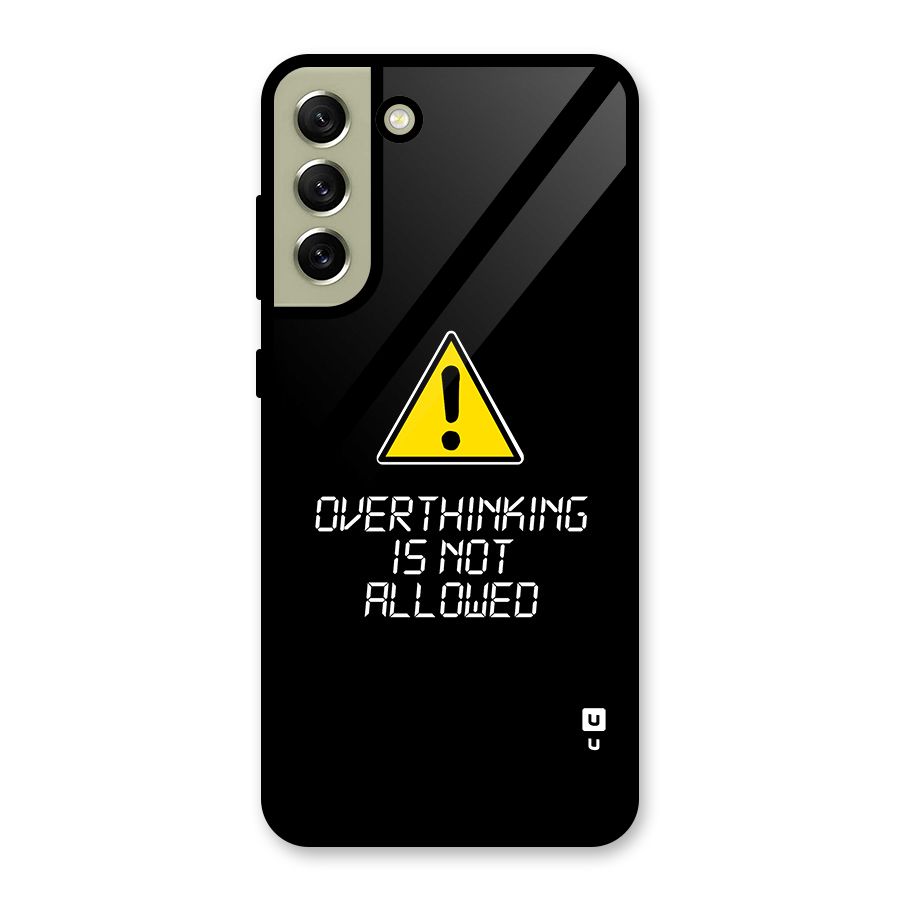 Over Thinking Glass Back Case for Galaxy S21 FE 5G