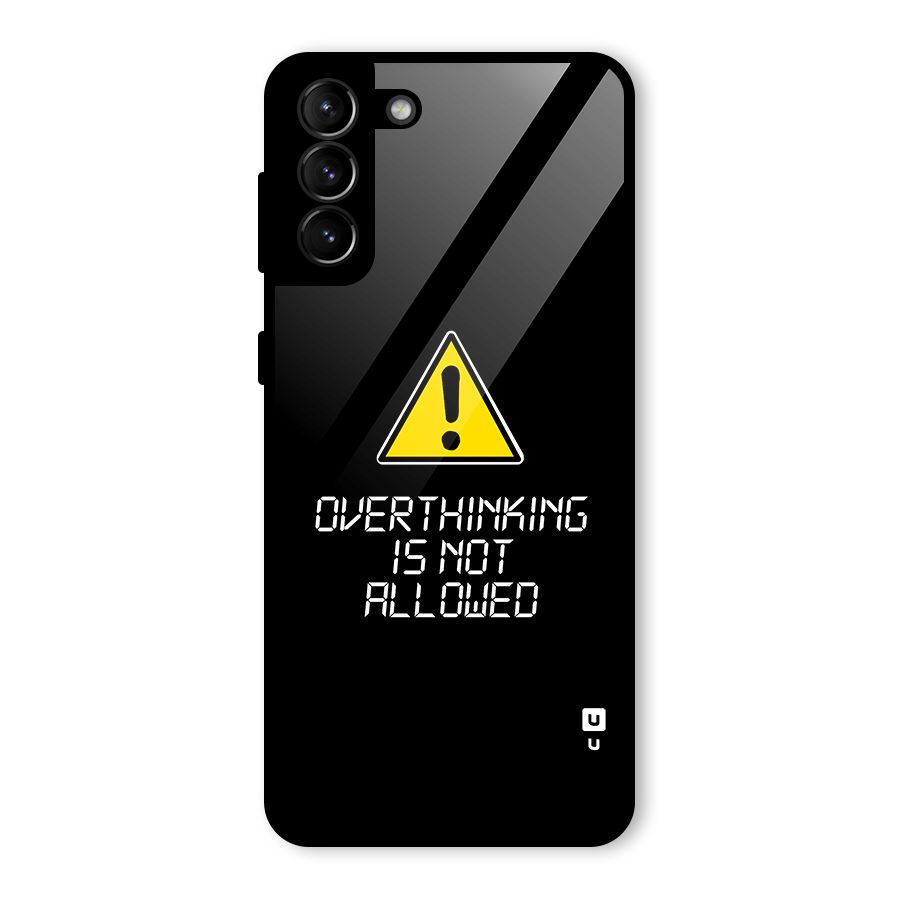 Over Thinking Glass Back Case for Galaxy S21 Plus
