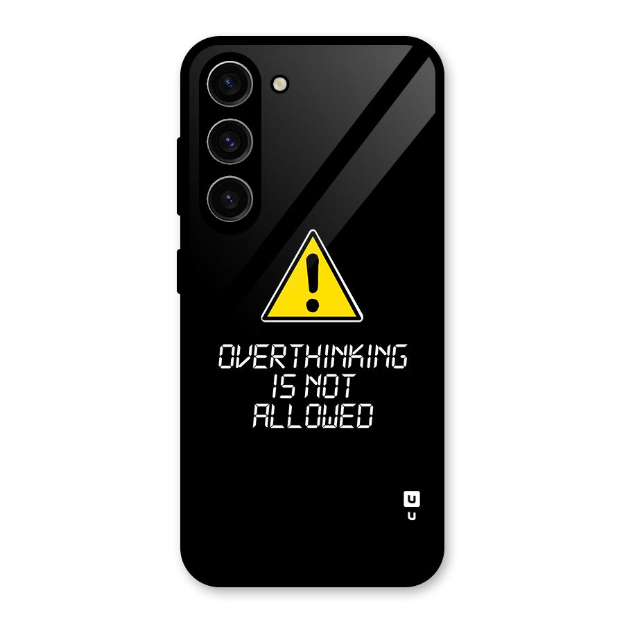 Over Thinking Glass Back Case for Galaxy S23