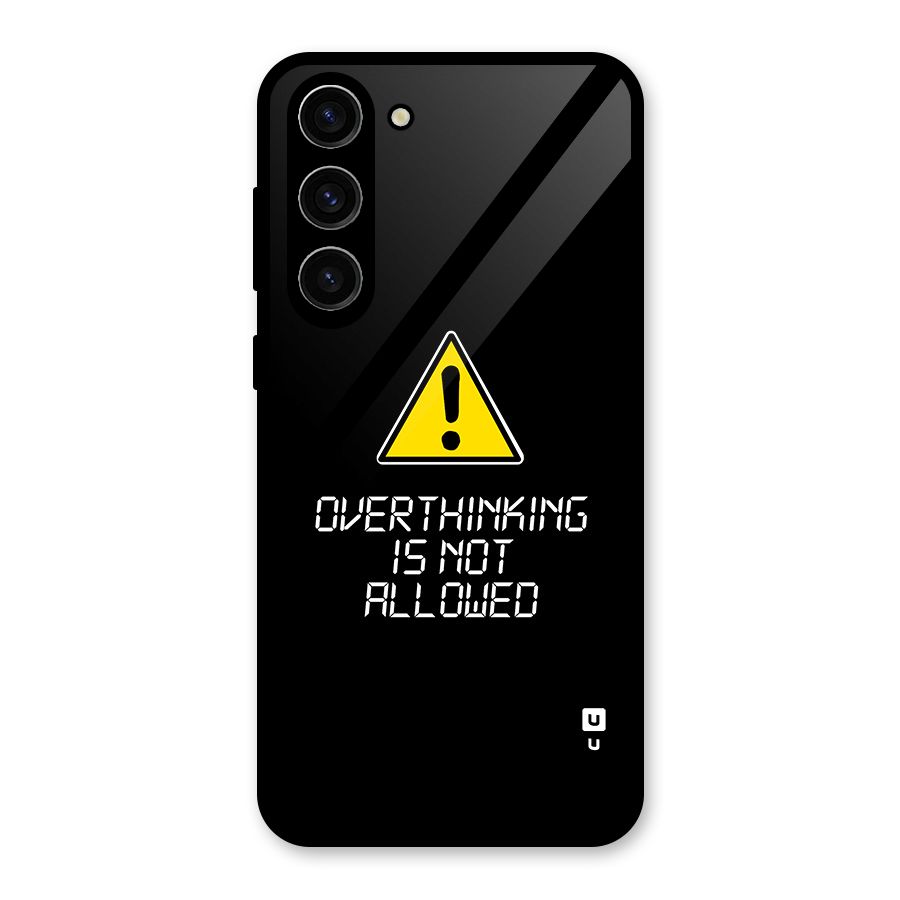 Over Thinking Glass Back Case for Galaxy S23 Plus