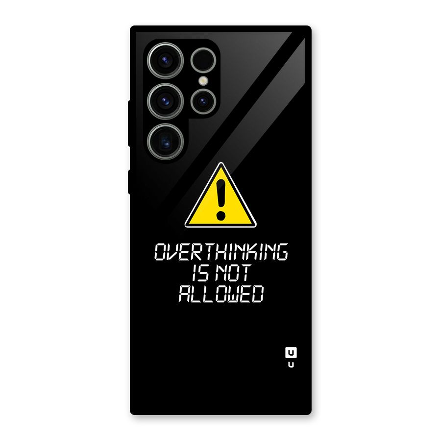 Over Thinking Glass Back Case for Galaxy S23 Ultra
