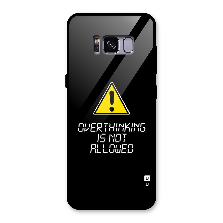 Over Thinking Glass Back Case for Galaxy S8