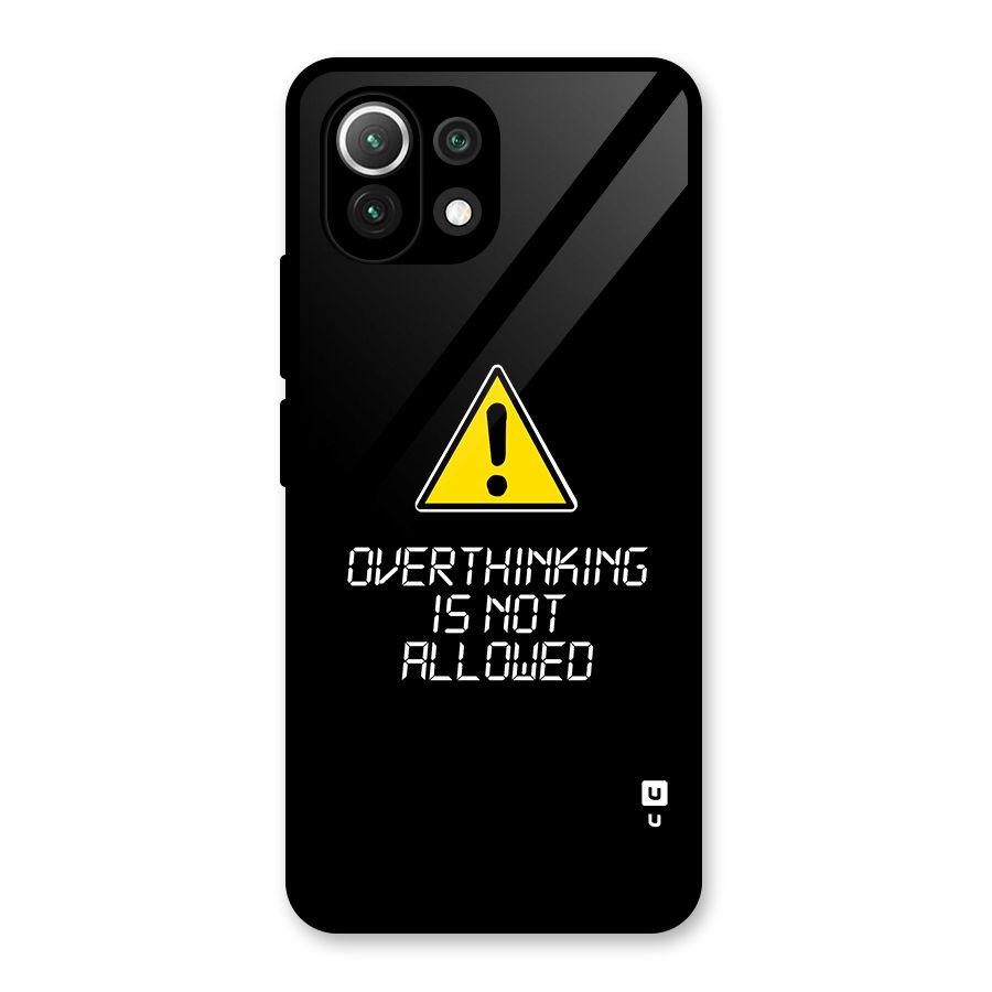 Over Thinking Glass Back Case for Mi 11 Lite