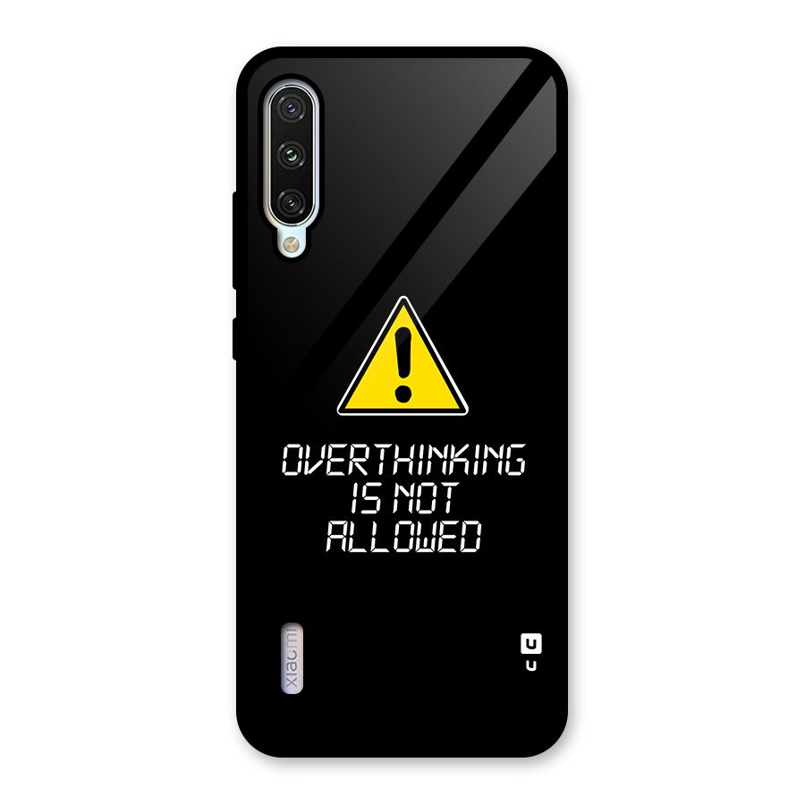 Over Thinking Glass Back Case for Mi A3