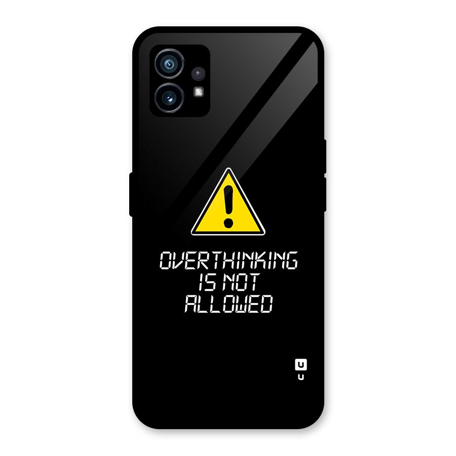 Over Thinking Glass Back Case for Nothing Phone 1