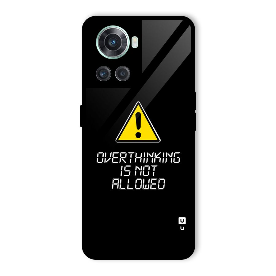 Over Thinking Glass Back Case for OnePlus 10R