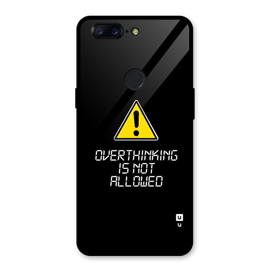Over Thinking Glass Back Case for OnePlus 5T