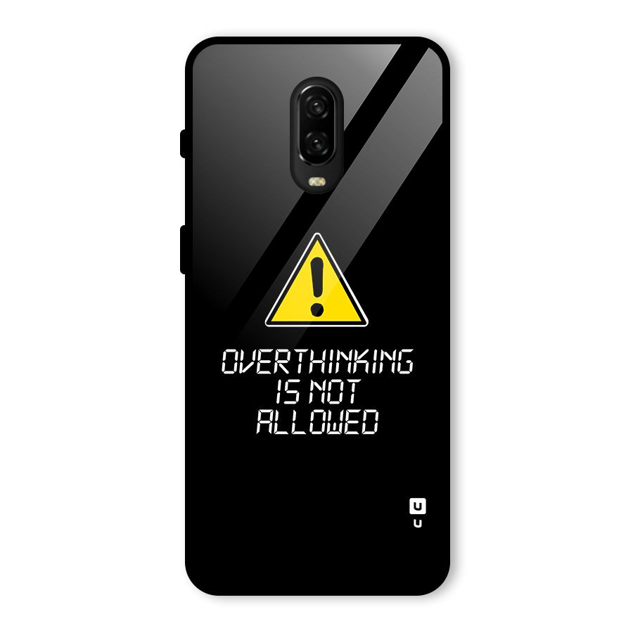 Over Thinking Glass Back Case for OnePlus 6T
